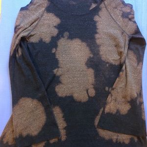 T Party long sleeved tie dyed hoodie